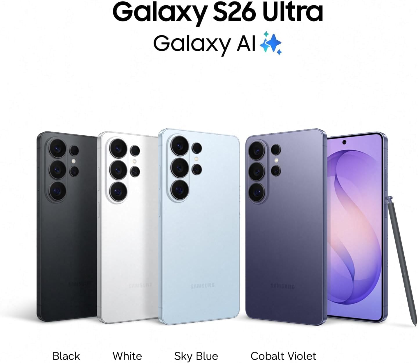 Samsung Galaxy S26 Ultra 5G SM-S948B Dual Sim 1TB Cobalt Violet